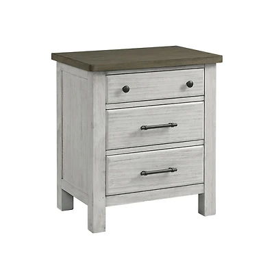 Westwood Design Timber Ridge Wood Nightstand in Weathered Washed Sierra
