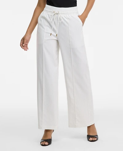 I.n.c. International Concepts Women's Pinstripe Drawstring Pants, Macy's Exclusive