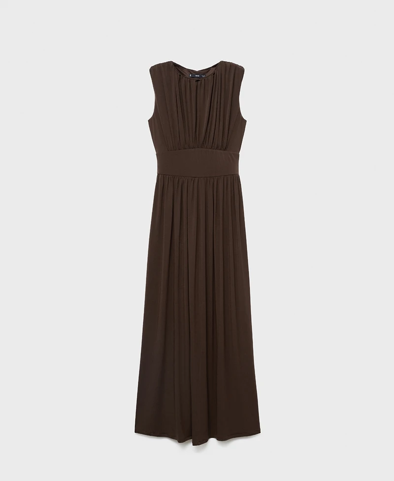 Mango Women's Ruched Long Dress
