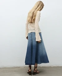 Mango Women's Ruffled Lace Blouse