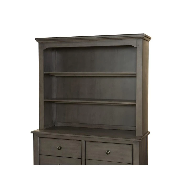 Westwood Design Taylor Farmhouse Wood Bookcase in Dusk Gray Finish