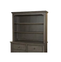 Westwood Design Taylor Farmhouse Wood Bookcase in Dusk Gray Finish