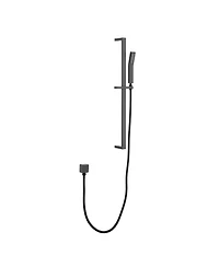 Rainsken Handheld Shower with 28-Inch Slide Bar and 59-Inch Hose,Black