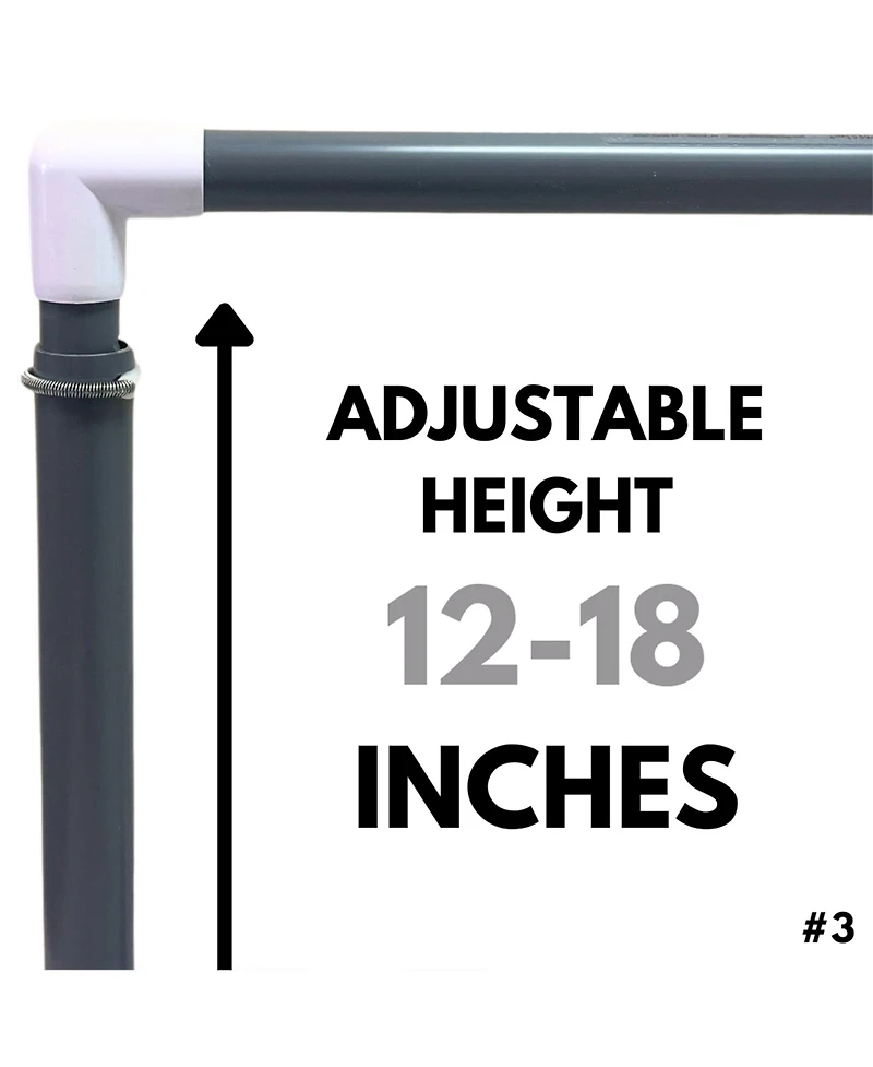 Prism Fitness 12-18 Inches Smart Adjustable-Height Workout Hurdles, Set of 3