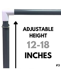 Prism Fitness 12-18 Inches Smart Adjustable-Height Workout Hurdles, Set of 3