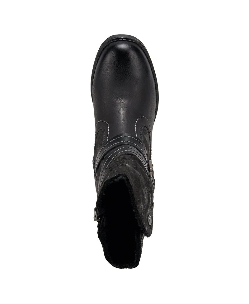 Spring Step Boisa Waterproof Mid Boot with Quilted Detail and Faux Fur Lining