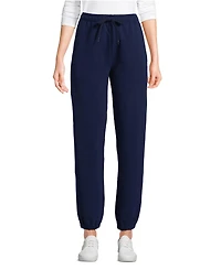 Lands' End Women's Tall Serious Sweats High Rise Jogger Pants - Set Bottom