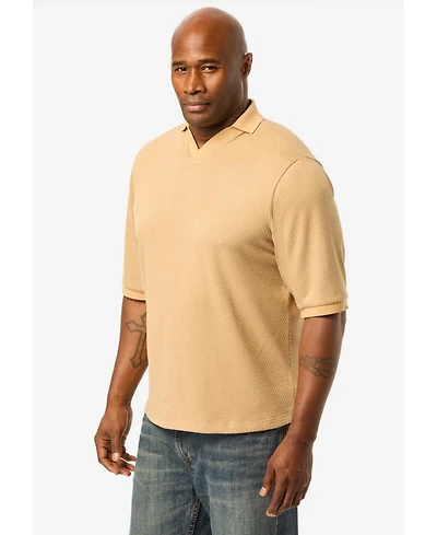 KingSize Men's Big & Tall Knit Sweater Polo