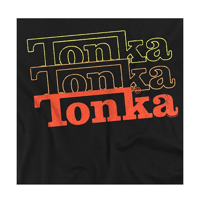 Logovision Men's Tonka Fuzzed Repeat of Logo T Shirt