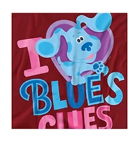 Logovision Men's Blue's Clues & You! I Heart Blue T Shirt