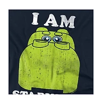 Logovision Men's Hungry Hippos I Am Starving with Giant Hippo T Shirt