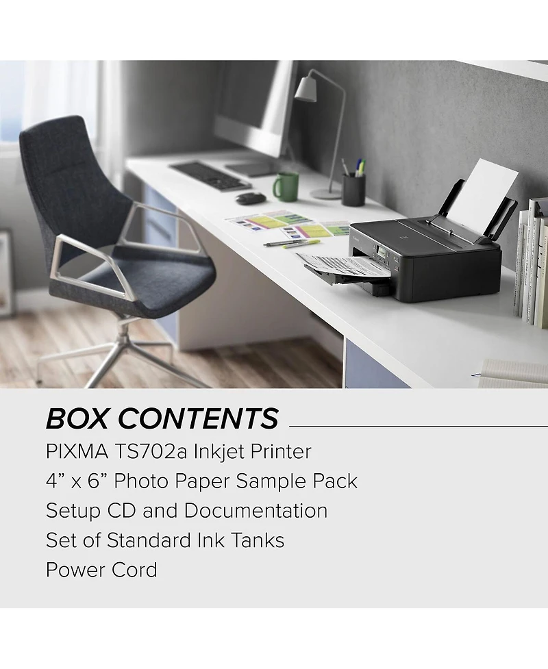 Canon Pixma TS702a Compact Wireless Inkjet Printer