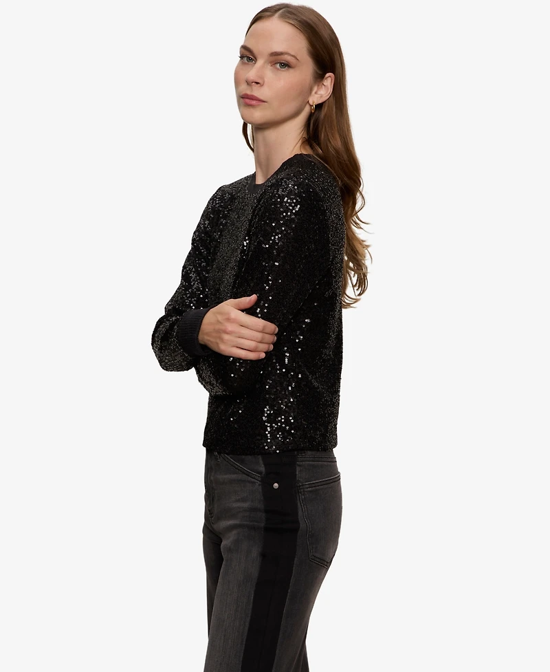 Sanctuary Women's Sparkle Together Sequin Top