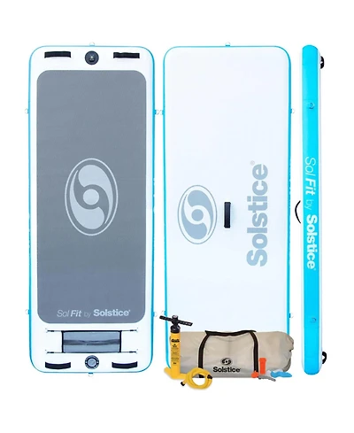Solstice SolFit 94 Inch Stand Up Paddle Board Aquatic Yoga Mat with Camera Mount