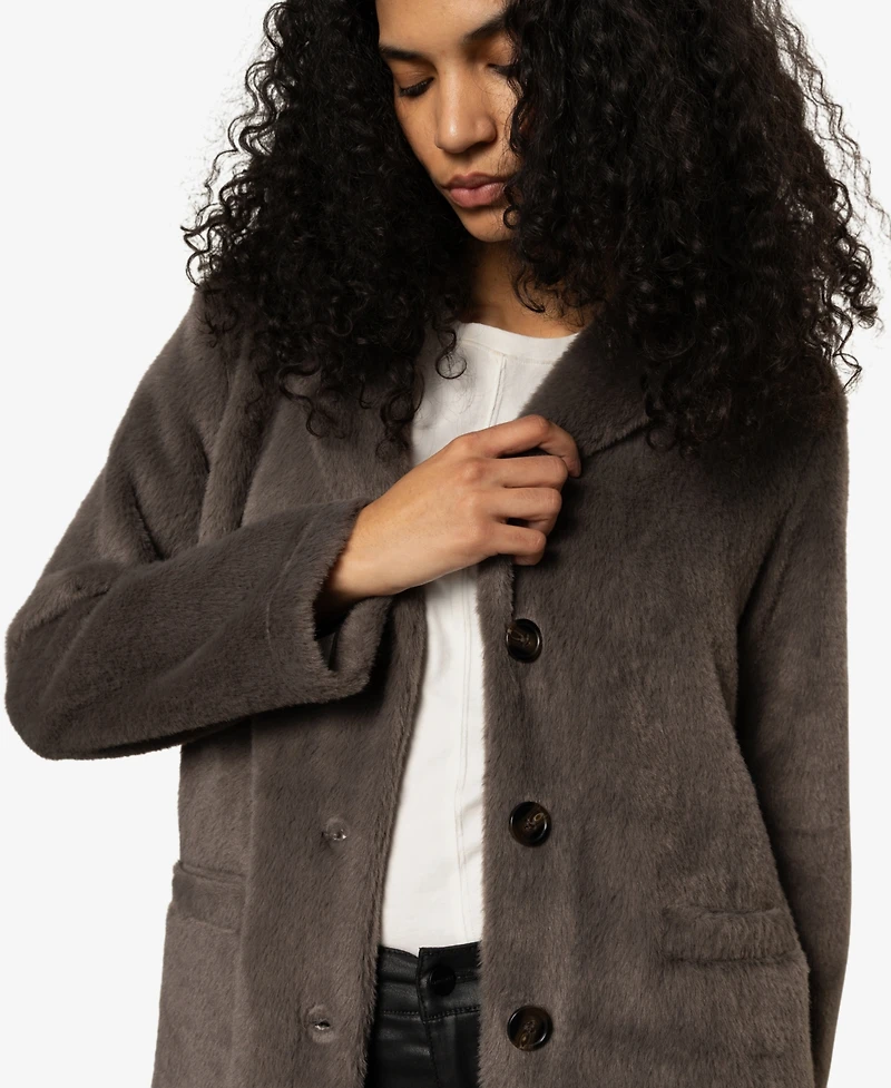 Sanctuary Women's Hometown Faux Fur Coat