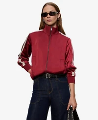 Sanctuary Women's Long Sleeve Satin Track Jacket