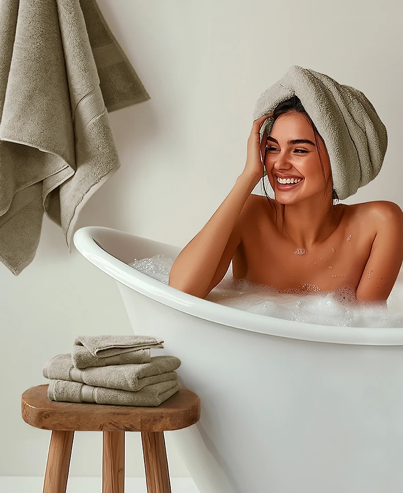 Madison Park Signature Luxury Zero Twist Cotton 8-Pc. Bath Towel Set