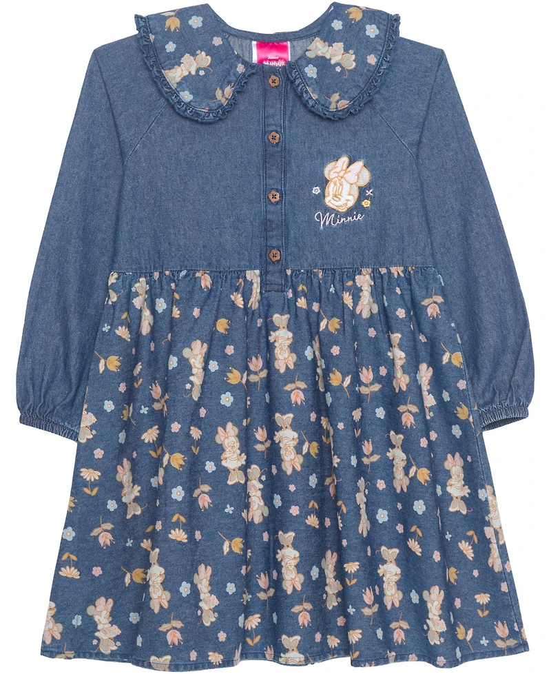 Hybrid Girls 2T-6X Minnie Flowers Dress
