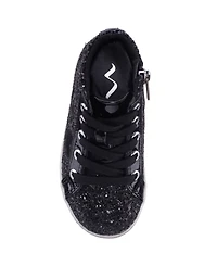 Nina Little and Big Girls Glitter High Top Sneakers