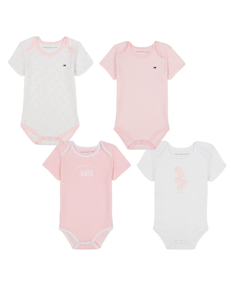 Tommy Hilfiger Baby Girls 4-Piece Bodysuit Set