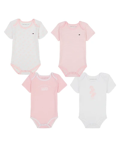 Tommy Hilfiger Baby Girls 4-Piece Bodysuit Set