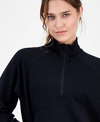 Id Ideology Women's Neppy Fleece Quarter-Zip Sweatshirt, Macy's Exclusive