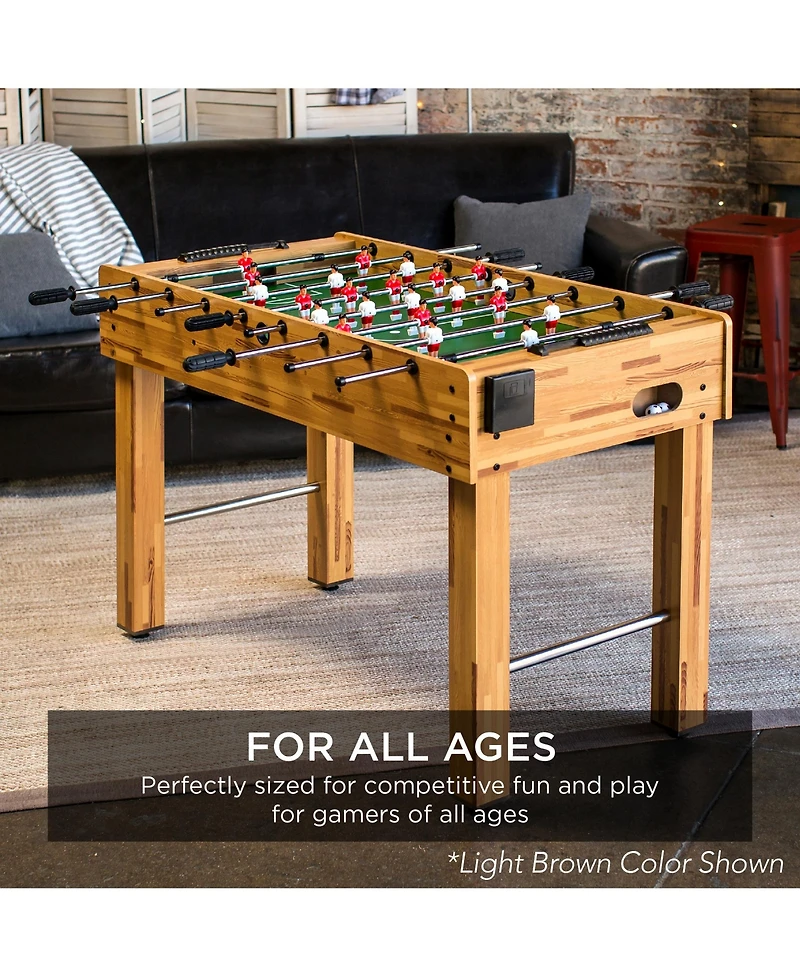 Best Choice Products 48in Competition Sized Foosball Table for Home, Game Room w/ 2 Balls