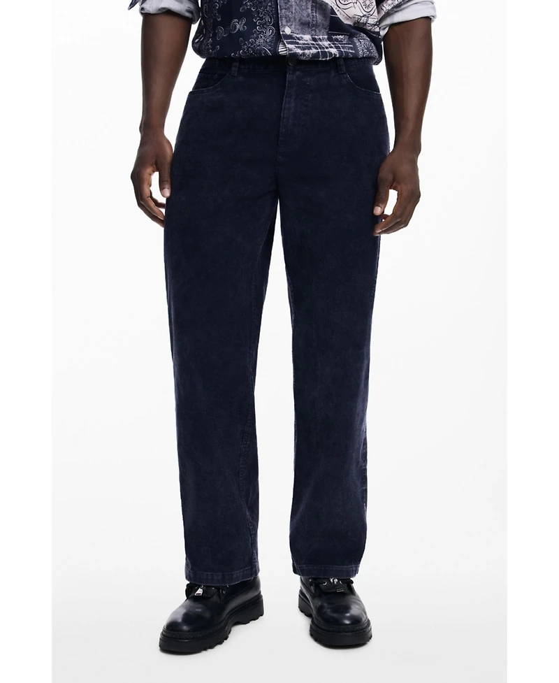 Desigual Men's Washed corduroy trousers