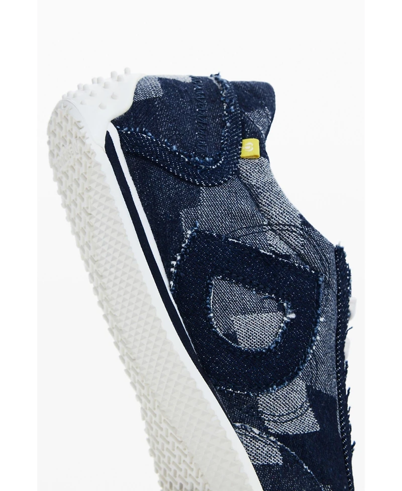 Desigual Women's Denim patchwork sneaker
