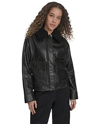 Levi's Women's Removable Collar Aviator Jacket