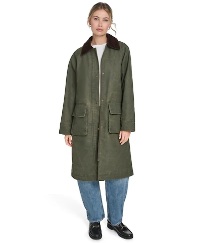 Levi's Women's Sanp Zipper Long Barn Coat