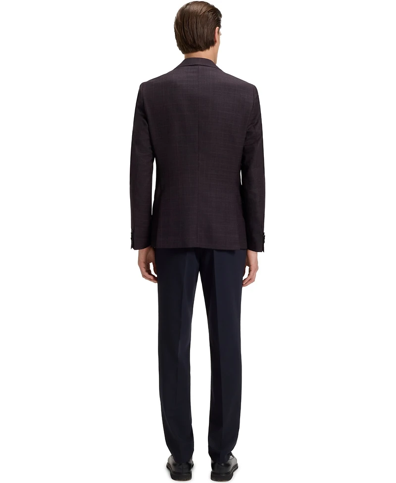 Boss by Hugo Men's Checked Virgin Wool Slim-Fit Blazer