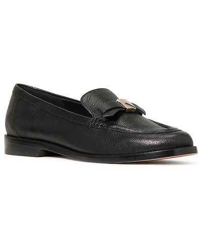 kate spade new york Women's Deco Bow Pebbled Leather Loafers