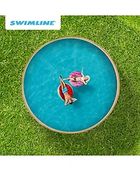 Swimline LI214820 21' Solid Blue Round Above Ground Swimming Pool Overlap Liner