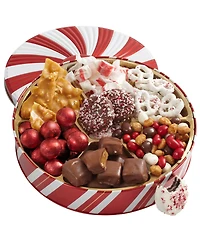Bonnie & Pop Christmas Peppermint Gift Tin, 7 Sections
