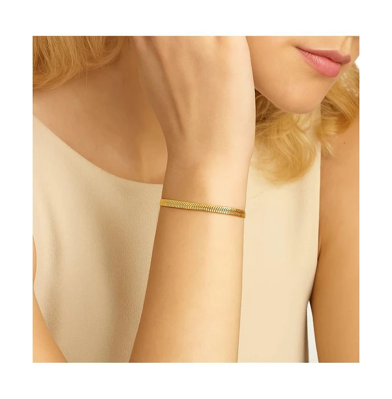 Chic Adjustable Gold Snake Chain Bracelet