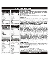 Bonnie & Pop Christmas Mixed Nut Gift Crate, 6 Sections