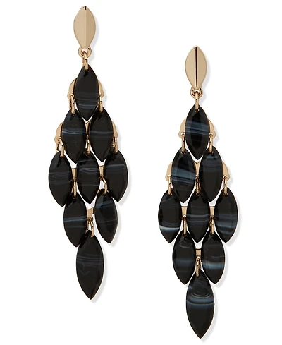 lonna & lilly Gold-Tone Navette Chandelier Earrings