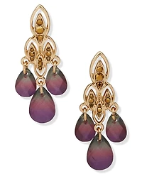 lonna & lilly Glass and Resin Stone Chandelier Earrings