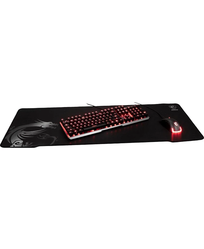 Msi Wide Xxxl Stitched Edge Non-Slip Rubber Base 36" X 16" X 0.1" Premium Gaming Mouse Pad (Agility Gd70)