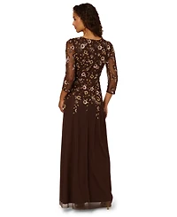 Adrianna Papell Women's Beaded Maxi Dress