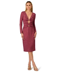 Adrianna Women's Metallic Knit Midi Dress