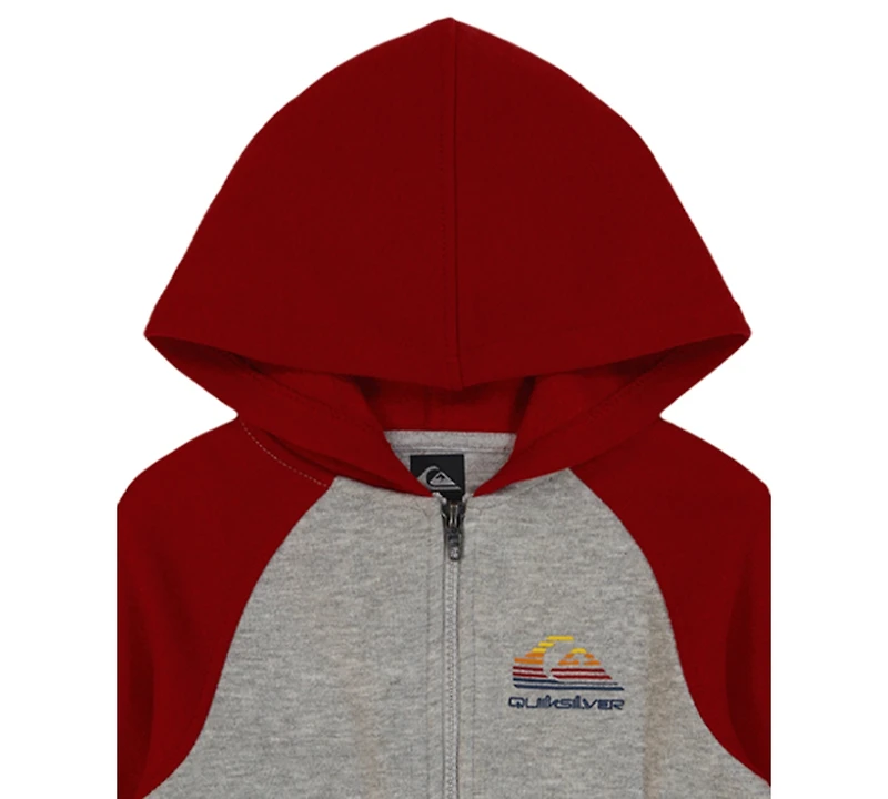 Quiksilver Toddler & Little Boys 4T-7 3-Piece T-Shirt, Hooded Zip-Up Sweatshirt and Joggers Set
