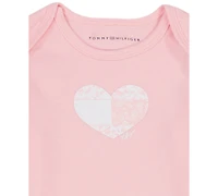Tommy Hilfiger Baby Girls 3-Piece Bodysuit and Pants Set