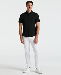 Perry Ellis Men's Short Sleeve Solid Shirt