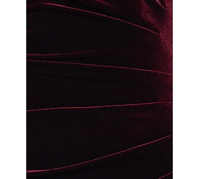 Xscape Petite Stretch Cap Sleeve Long Dress