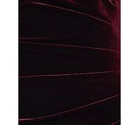 Xscape Petite Stretch Cap Sleeve Long Dress