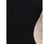 Xscape Petite Long Beaded Sleeve Dress
