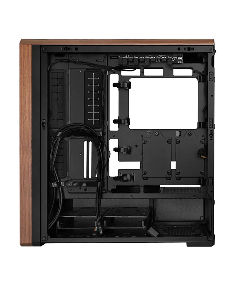 Lian-Li Lian-Li Cs LAN217X mid-tower Steel/4mm Tg/Wood Black
