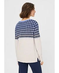 Olsen Women's Houndstooth Sweater